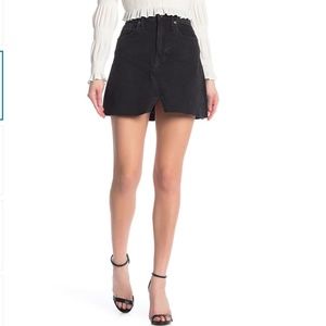 NEW Madewell McCaren Cutout Denim Mini Skirt, 30